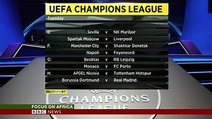 In sport...a host of Africans could shine on Europe's biggest stage as the second round of Champions League group matches get underway... | BBC News Africa