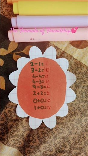 The Formula Of Friendship maths➗💕 #art