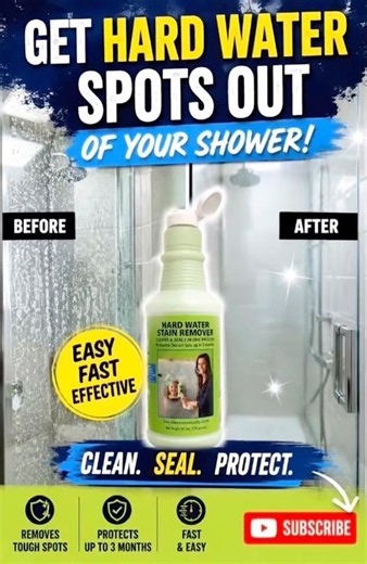 🚿 Removing Hard Water Spots From My Shower! ✨