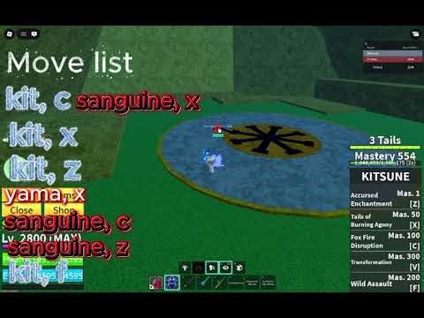 Easy kitsune combo for beginners that are trying to earn bounty!