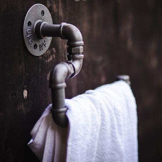 Industrial Towel Rack, Wall Mounted Towel Rack, Pipe Towel Holder, Rustic Towel Rack, Metal Towel Rack, Vintage Towel Holder - Etsy New Zealand