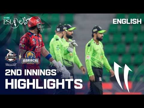 2nd Innings Highlights | Lahore Qalandars vs Karachi Kings | English | Match 06 | HBL PSL 11 | MZB1U