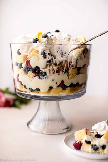 Lemon Berry Trifle - Sally's Baking