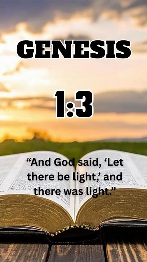 God Created Light - Genesis 1:3 Explained in 60 Seconds