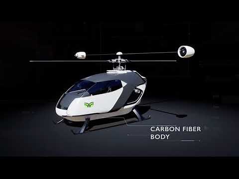 F-HELIX a revolutionary 4seats electric helicopter