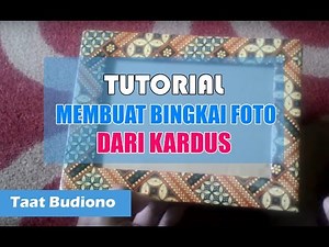 CARA MEMBUAT BINGKAI FOTO DARI KARDUS | TUTORIAL #1 | DIY