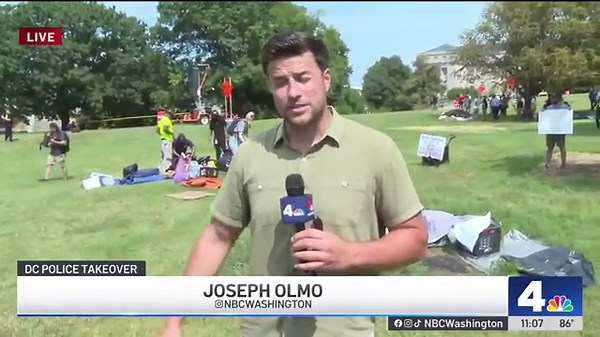Crews tear down DC homeless encampment after Trump said residents must leave | NBC4 Washington
