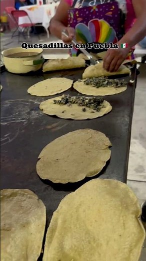Handmade Quesadillas in Puebla, Mexico