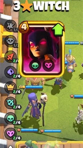 “3⭐ Witch Summons TOTAL CHAOS! 💀🔥” #clashroyale #mergetactics