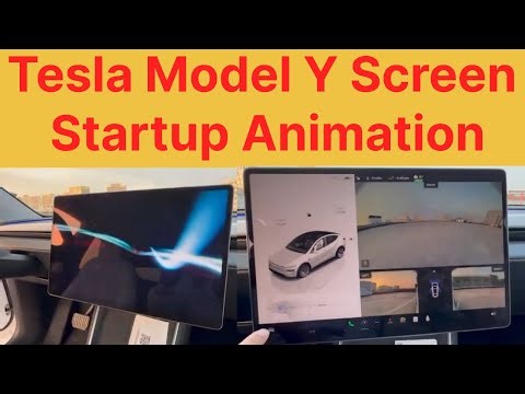 Tesla Model Y Screen Startup Animation, New Launch