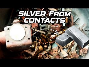 Best Way To Extract Silver From Mix Electronics Contacts | Silver Recovery From Silver Contacts