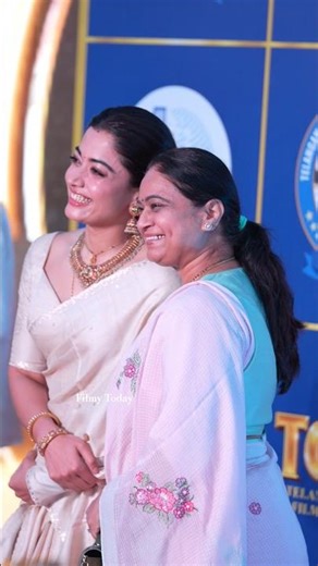 #rashmikamandanna beautiful visual at at telangana gaddar film awards