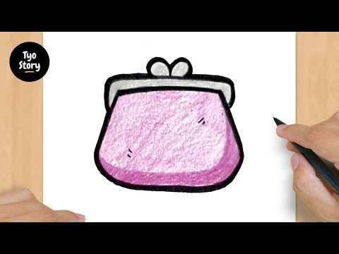 #912 How to Draw a Purse - Easy Drawing Tutorial
