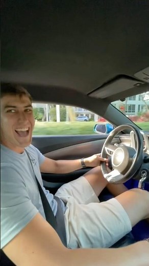 German guy drives LOUD American V8 😂 #freedom