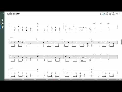 Rush - Tom Sawyer (BASS TAB PLAY ALONG)