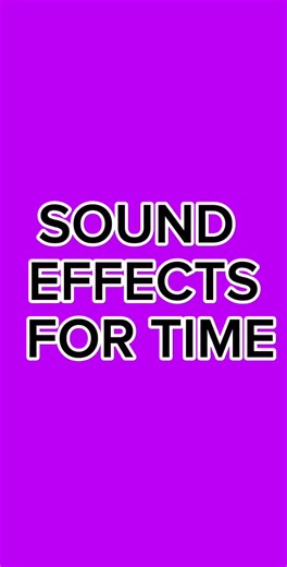 SOUND EFFECTS FOR TIME CHECK IN RADIO BROADCASTING