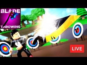 🔪 BLADE THROWING SIMULATOR LIVE | ROBLOX LIVE STREAM (10 Mar)