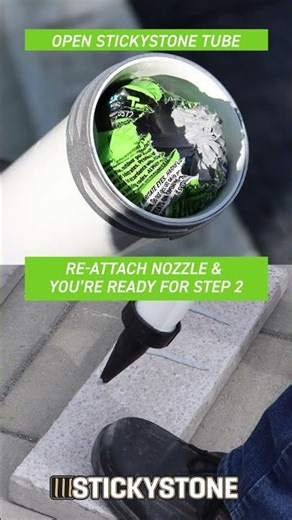 TS STICKYSTONE → Vertical Hardscape Adhesive part1