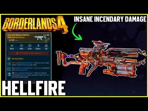 Borderlands 4 - Hellfire Legendary (INSANE ELEMNTAL DAMAGE)