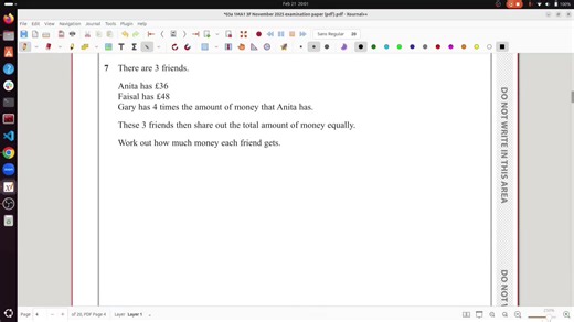 November 2025 paper 3 Question 7 Foundation