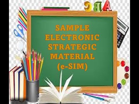 Sample E-SIM II Electronic Strategic Intervention Material in Math 7