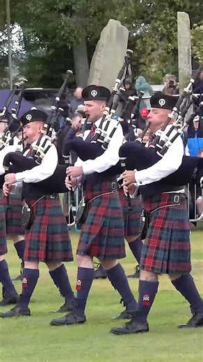 Police Scotland Fife Pipe Band, led by Pipe Major David Wilton, march starting their Grade 1 bands medley final at the 2025 European Pipe Band Championships. These were held in the City of Perth, Scotland, on Saturday 9th August 2025, and the band, who were awarded 6th place in Grade 1 overall, started with the tunes Mrs Macdonald of Dunach and Roes Amongst the Heather. Hosted by Perth and Kinross Council, in conjunction with the Royal Scottish Pipe Band Association (RSPBA), this incredible spec