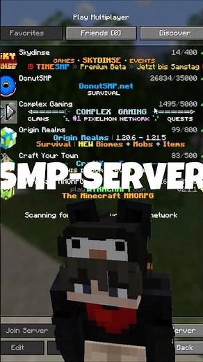 Teste unseren neuen SMP mit VOICECHAT #minecraft #minecraftmemes #minecraftserver #smp #donutsmp