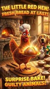 The Little Red Hen Story | English moral stories for kids