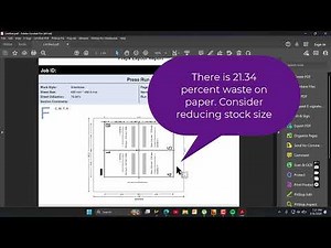 Kodak Preps - How to determine Sheet Waste and generate Page layout report