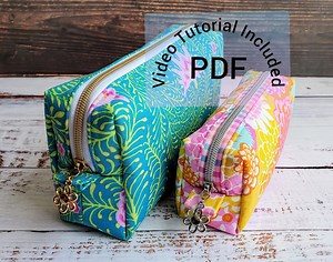 Bilby Boxy Pouch Sewing Pattern With Mini-cube Bonus (with Video Tutorial) - Etsy