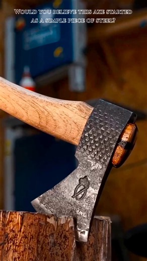 Forging an Axe from Raw Steel to a Razor Sharp Tool 🪓🔥 #karmexia