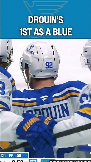 Drouin on the board with the Blues