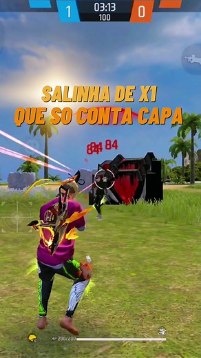 Sala de X1 que Só Conta Capa em Free Fire