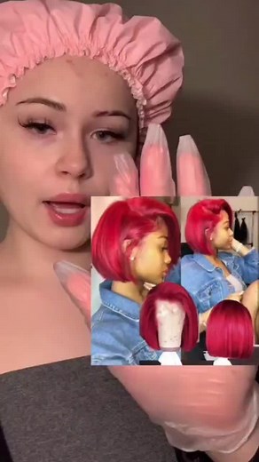 Red wig wear effect. #foryou #wig #lacewig #wiginstall #lacefrontwig #gluelesswig #blackgirl #fypシ