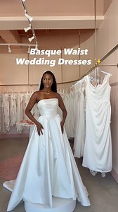 For the basque waist girlies ✨ Which dress is your favorite!? 🕊️ #vowdweddings #bridal #bride #engaged #weddingdress #weddingdresses #basquewaist | Vow'd Weddings