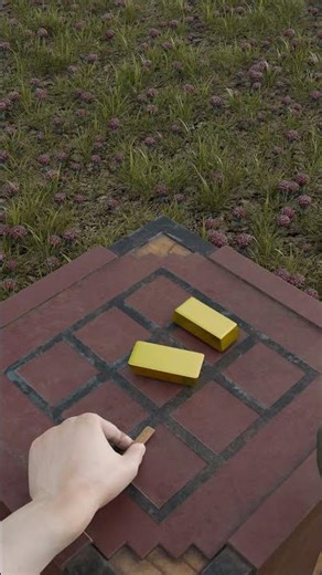 Crafting Minecraft Golden Sword but 3d animation. #shorts
