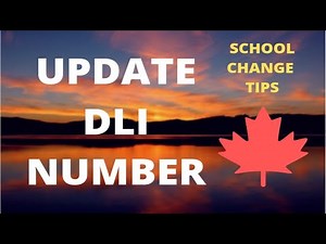How to update your DLI number/change school