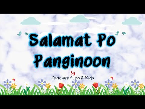 Salamat Po Panginoon - Kinder Song