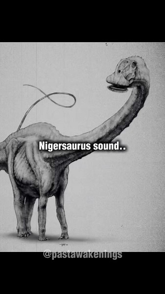 Nigersaurus Sound..😳 #prehistoricanimals #dinosaur