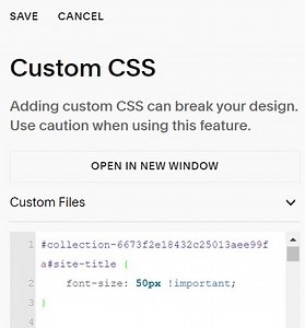 [Share] Change Site Title size