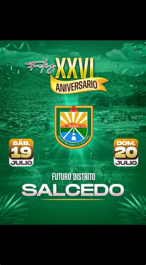 24K views · 81 reactions | C.P. SALCEDO SE PREPARA PARA SU 26 ANIVERSARIO | Radio Gigante Latina Desaguadero Perú | Facebook