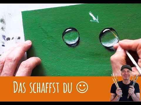 Malen mit Acryl: Einfache Wassertropfen | Tutorial | Maltechnik