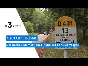 Cyclotourisme : des bornes kilométriques installées dans le massif des Vosges