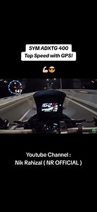 568K views · 6.6K reactions | SYM ADXTG 400 Top Speed with GPS!  Amacam geng? Padu❌️Padu? 樂 Ni baru test atas jambatan, kalau atas highway silap² blh naik lg. Tp walau mcm mana pun bergantung pd berat badan masing²..  Berminat nak beli motor ni? Jom booking di Taycon Motor Sdn Bhd sekarang!  #SYMADXTG400 #ScooterAdventure #TopSpeed #GPS #NikRahizalNROFFICIAL #Like #Subscribe | Nik Rahizal | Facebook