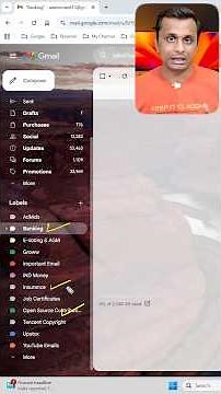 Organize Gmail Like a Pro 📩 | Use Labels, Colors & Nested Labels #shorts #gmail #gmailtrick