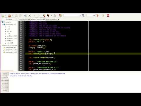 Advanced Fortran Programming : 005 : Date and time, Random Numbers, Where construct