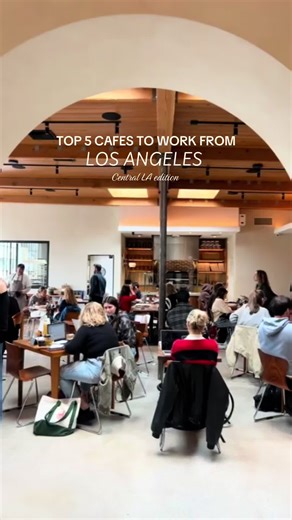 These are my top 5 favorite remote work coffee shops in Central LA. Give me good coffee, reliable WiFi & friendly vibes and I’ve found myself an office! What area should I cover next? #digitalnomad #lacoffeeshops #workfromcafe #remoteworklife #lacafe