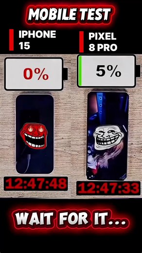 ⚡☠️IPHONE 15 VS PIXEL 8 PRO BATTERY TEST!!