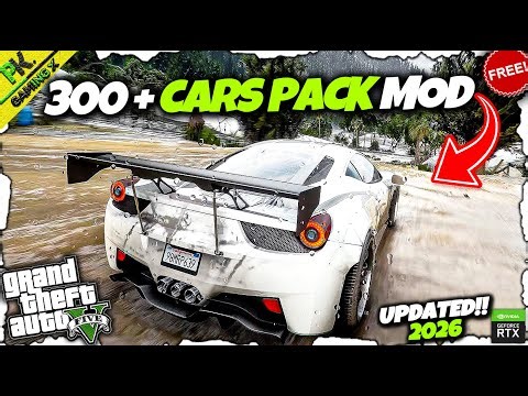 How to Install * 300 + Real Life Cars* in GTA 5 || Replace ALL CARS with REAL Cars😍(Easy Guide)