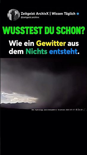 ⛈️⚡Wie ein Gewitter aus dem Nichts entsteht